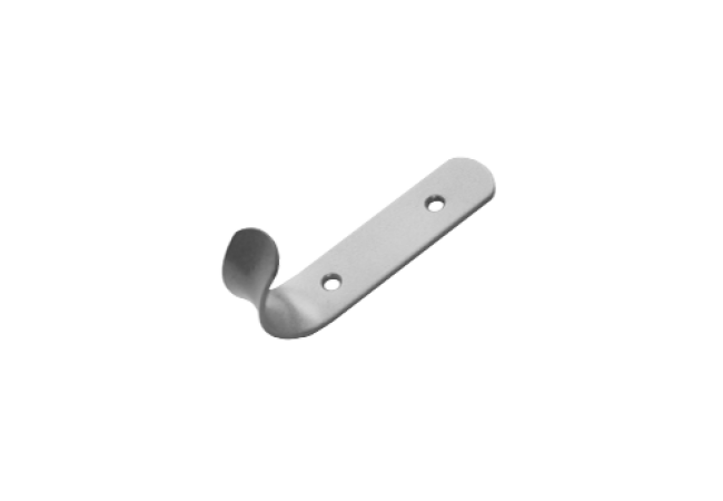 Крючок-вешалка 1-рожковый серый метал. Д