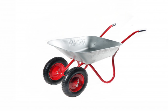 Тачка садовая двухколесная WB 120D (122D) (пневматические, 13”x3.25/3.00-8) TSUNAMI
