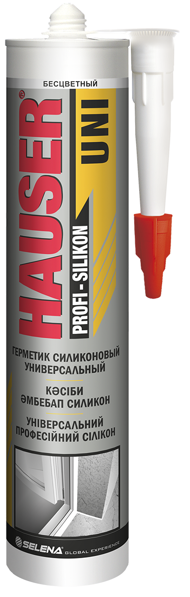 Hauser UNI герметик силиконовый универсальный бесцветный 260 мл (24) Hauser UNI герметик силиконовый универсальный бесцветный 260 мл (24)