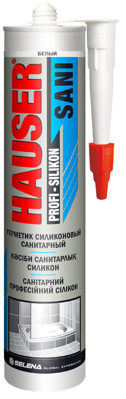 Hauser SANI герметик силиконовый санитарный белый 260 мл (12 шт.)