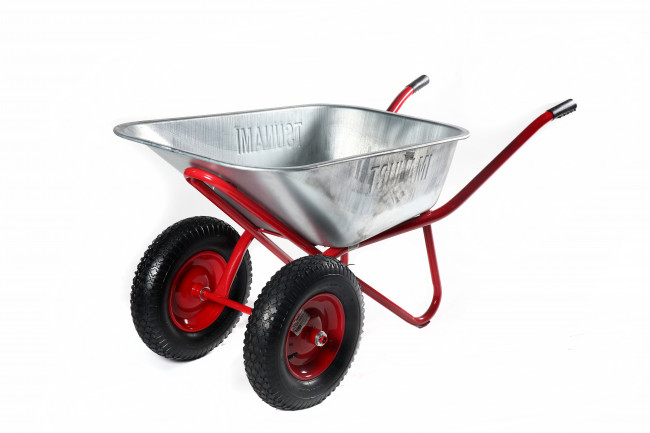 Тачка строительная двухколесная WB 302D (пневматические, 16”x 4.80/4.00-8) TSUNAMI