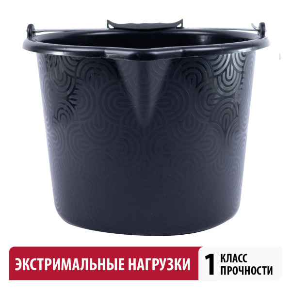 Ведро усиленное штукатурно-малярное 12 (с носиком) Политех QUALITY STRONG Ведро усиленное штукатурно-малярное 12 (с носиком) Политех QUALITY STRONG