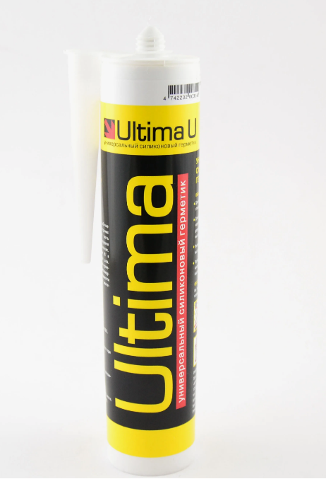 Герметик "Ultima"силиконовый, универсальный б/ц 280мл (12шт.)