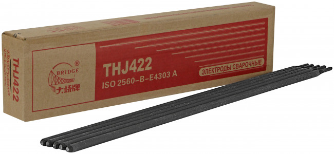 Электроды thj422 "bridge" (аналог МР-3) для низкоуглеродистых сталей 2,5 мм х 300мм (коробка 2,5 кг)