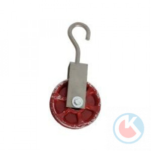 Блок роликовый с крюком ф 60 (ТДСК) 100 кг
