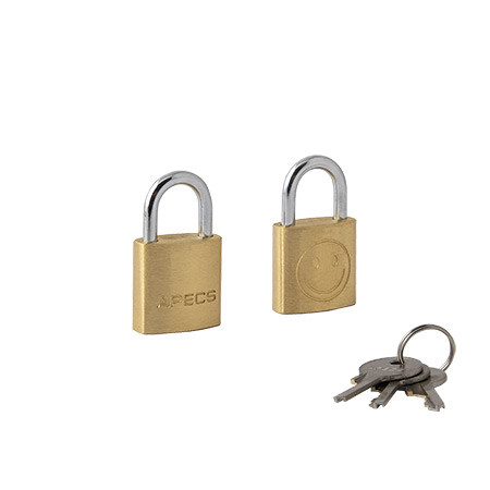 Замки навесные Apecs PDB-20-20-Blister (2Locks+3Keys) (6)