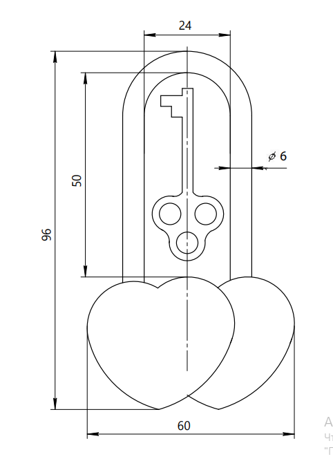 Замок навесной Apecs PDB-33-60-Blister (снят с производства)