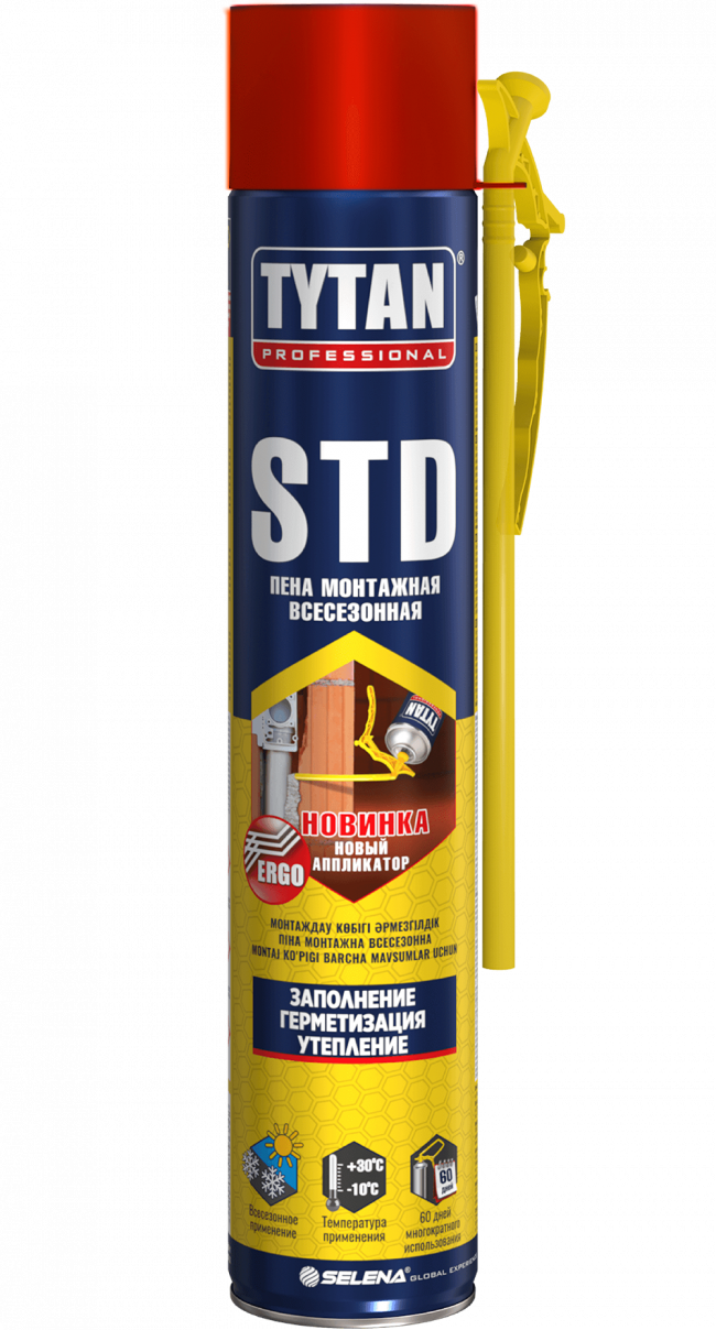 СКИДКА 10% TYTAN Professional STD  пена монтажная всесезонная 500 мл (вывод)