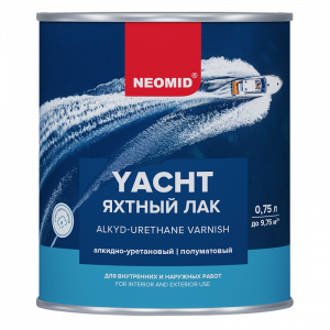 NEOMID Лак яхтный алкидно-уретановый полуматовый 0,75л