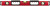 Уровень "Бизон", 3 глазка, красный корпус, магнитная полоса, ручки, шкала 600 мм