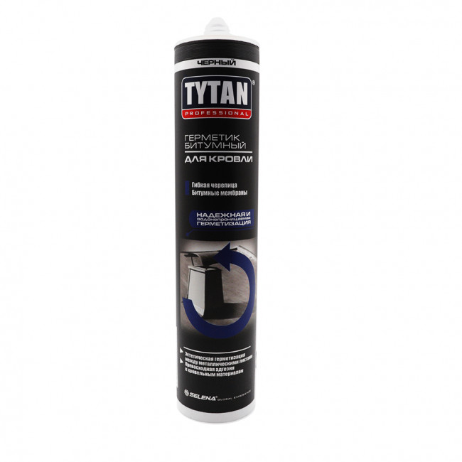 TYTAN Professional герметик битумный для кровли чёрный 310 мл (12 шт.)