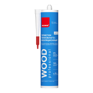 Герметик NEOMID ТЕПЛЫЙ ДОМ WOOD Professional 310мл белый (12)