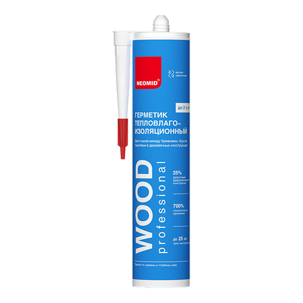 Герметик NEOMID ТЕПЛЫЙ ДОМ WOOD Professional 310мл сосна (12)