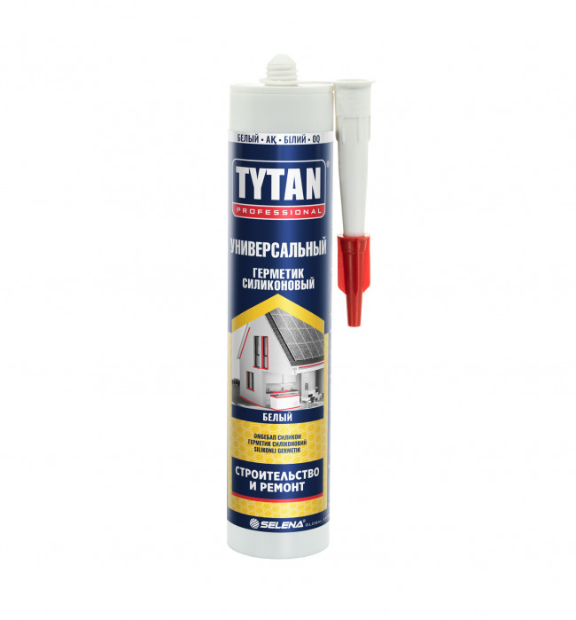TYTAN Professional Герметик силиконовый универсальный белый, 280 мл (12 шт.)