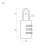 Замок навесной НОРА-М кодовый 602 (черный)