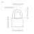 Замок навесной НОРА-М ВС 207-60мм (3кл)   (диаметр душки 9мм)