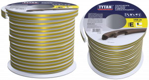 TYTAN Professional Уплотнитель для окон и дверей E белый 2*75m x 9mm x 4mm (8 шт.)