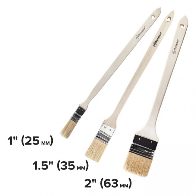 Набор кистей радиаторных 3 шт (1", 1,5", 2")