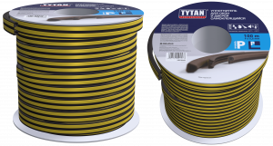 TYTAN Professional Уплотнитель для окон и дверей P черный 2*50m x 9mm x 5,5mm (2 шт.)