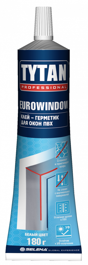 TYTAN Professional Для окон ПВХ клей-герметик белый 180гр (36 шт.)