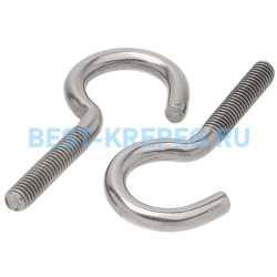 Винт с крюком ART9081  8*80 (резьба 42мм) А2