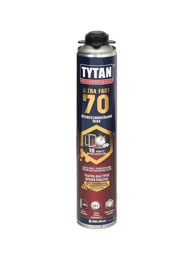 TYTAN Professional Ultra Fast 70 пена профессиональная 870 мл TYTAN Professional Ultra Fast 70 пена профессиональная 870 мл